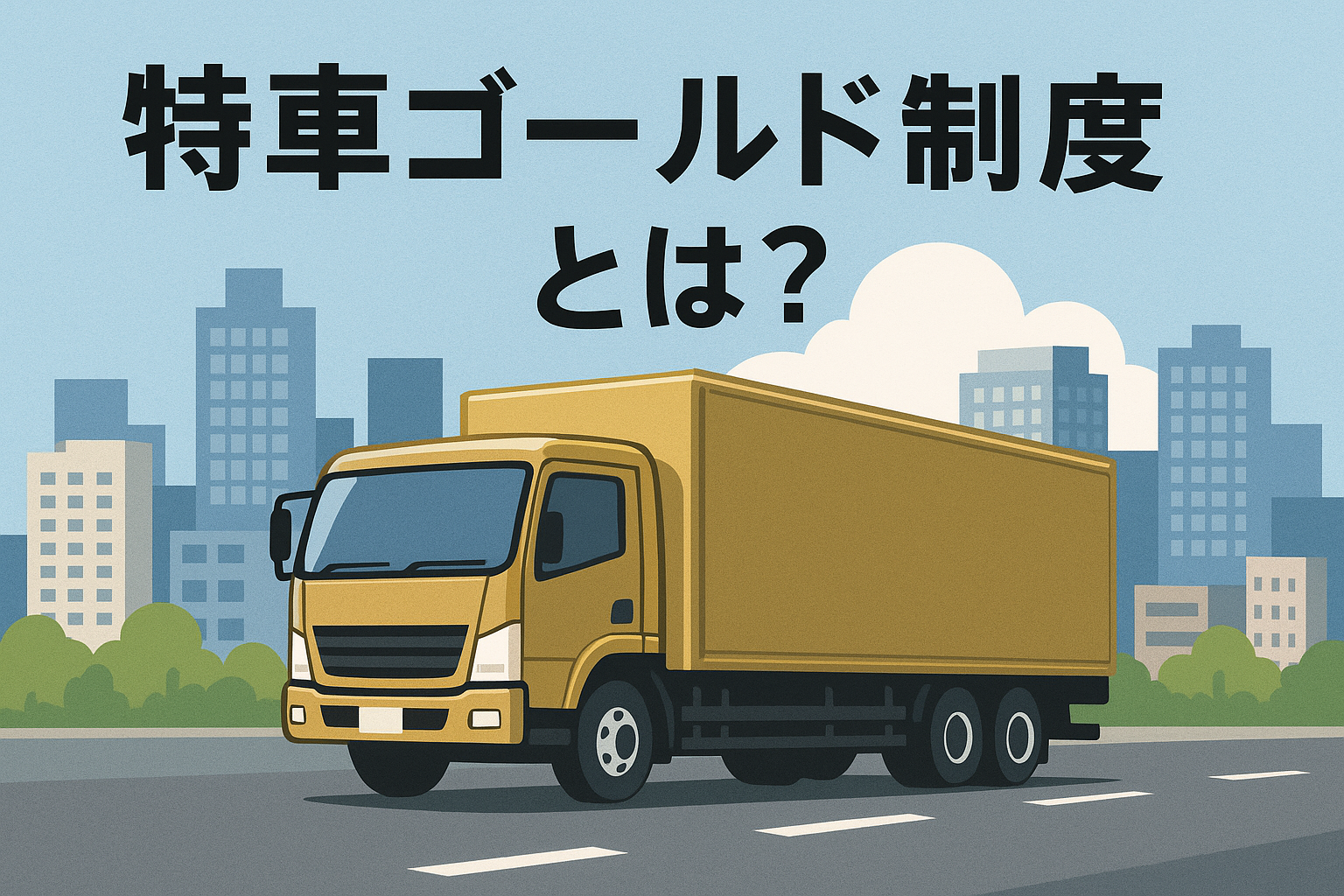 特車ゴールドとは？制度概要と利用方法を解説します