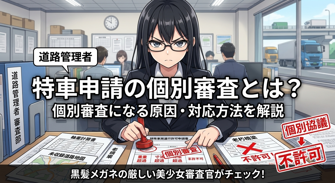 特車申請の個別審査について 原因・対応方法を解説