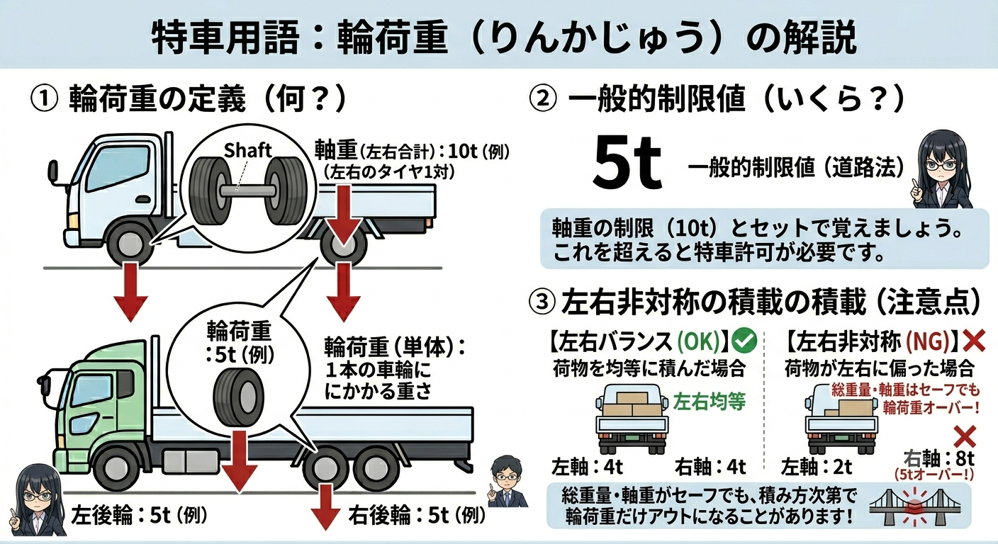 輪荷重(りんかじゅう)とは